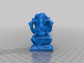 ganesha murti esculturas 3d deus hindu estátua 3d print model - Mito3D