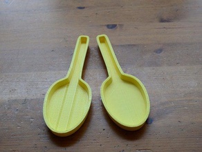 parametric spoon inkscape outline kitchen dining 3d print model - Mito3D