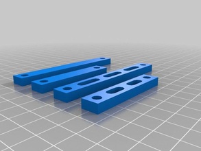 parametric link generator mechanisms frames parts openscad tool 3d print model - Mito3D
