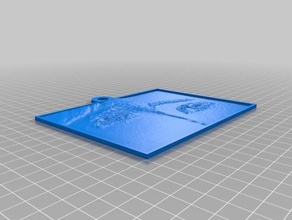 a+e lithopane 2d art customized 3d print model - Mito3D
