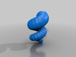 mi personalizados retorcido cuerno espiral generador art herramientas 3d print model - Mito3D