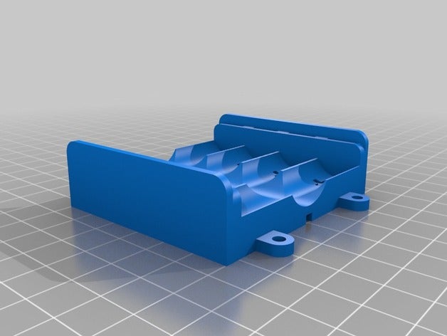 customized battery box 4 aa cells electronics 3D print model - Mito3D