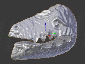 dinosaur head testing other 3d 3d print model - Mito3D