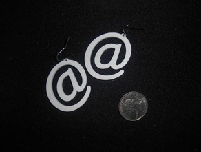 Ohrring Schmuck symbol Charme 3d print model - Mito3D