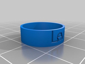 levi customized ring rings 3d print model - Mito3D