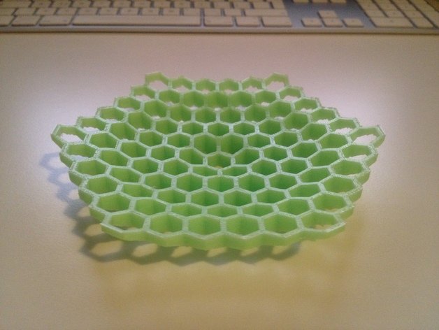 honeycomb bowl Küche Essen 3d Haushalt Modell pla 3D print model - Mito3D