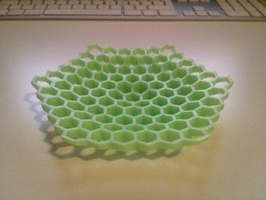 honeycomb bowl kitchen dining 3d household model pla 3d print model - Mito3D