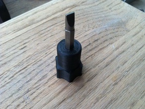 stubby screw driver handle tools screwdriver 3d print model - Mito3D