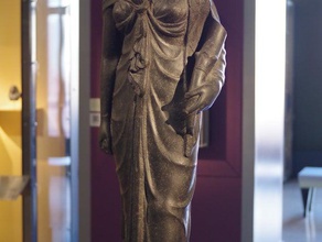 egyptian sculpture brooklyn museum sculptures brooklynmuseum headless scan statue 3d print model - Mito3D