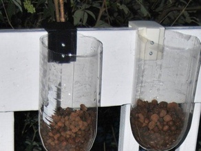 bottiglia hangerclamp idroponica all'aperto giardino 3dponics balcone giardinaggio la coltura 3d print model - Mito3D