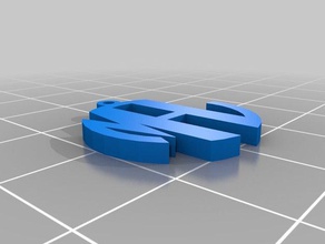 mal monogram pendant gioielli personalizzato 3d print model - Mito3D