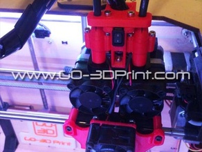 3d printer complete cooling set flashforge creator replicator accessories fan 3d print model - Mito3D