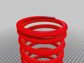 coil spring Teile Fahrwerk 3d print model - Mito3D