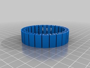 il mio personalizzato dual flessibile nome braccialetto 2 bracciali 3d print model - Mito3D