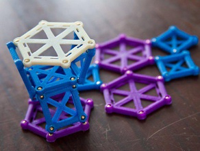 magnastructures jouet jeu accessoires blocs de construction aimants 3d print model - Mito3D
