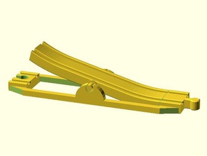 big rocker brio wooden train track toy mechanical toys openscad 3d print model - Mito3D