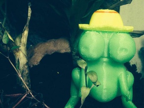 fr&oumlkus oyuncaklar oyunlar hayvan karakter komik heykelcik kurbağa frokus Alman yourwildworld vahşi dünya 3d print model - Mito3D