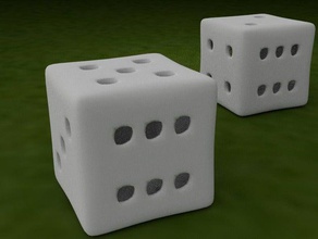 dice bones die eyes game games poker rolling snake 3d print model - Mito3D