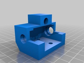 replicator 2 substituição do eixo y trilho-guia cinto de-roda berço 3d a impressora partes rolamento de esferas fixação estojo moter o motor trilho guia 3d print model - Mito3D