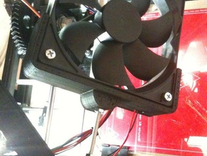 120mm fan tutucu mendelmax 3d yazıcı aksesuarlar 3d print model - Mito3D