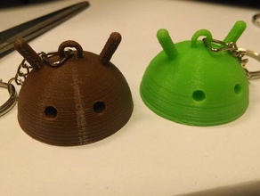 android head keychain signs logos 3d print model - Mito3D