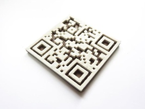 qr code inventer-3d website signs logos inventor-3d 3d print model - Mito3D