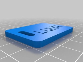 dogtag luna organization customized 3d print model - Mito3D