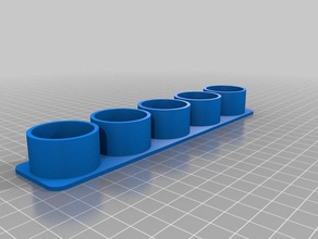 5-bottle essential oil holder containers 3d print model - Mito3D