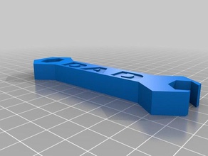clé x15 papas 3d l'impression 3d print model - Mito3D