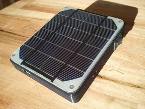kompaktes solar-Ladegerät-Taschenlampe mobile Telefon Photovoltaik 3d print model - Mito3D