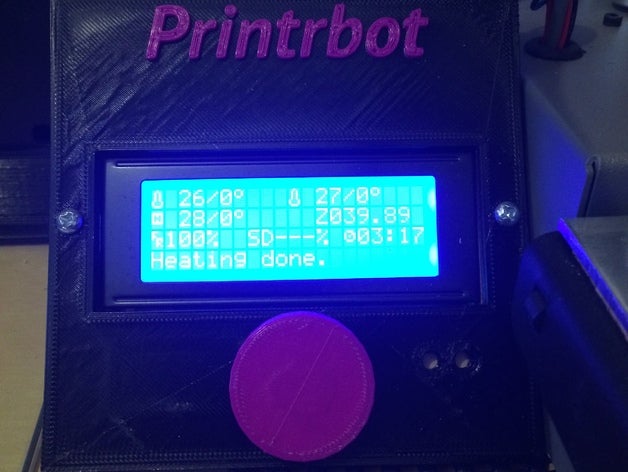 printrbot lcd rodean 3d de la impresora partes surrpund 3D print model - Mito3D