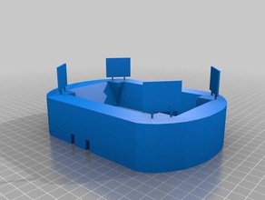 estadio de fútbol los edificios estructuras 3d print model - Mito3D