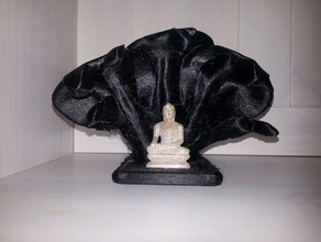 buddha seat mucalinda without figure sculptures naga 3d print model - Mito3D