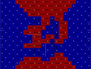 levitov blok matematik dimer modeli domino döşemeler yükseklik fonksiyonu mükemmel uyum 3d print model - Mito3D