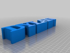 name dylan connected row desktop decor other customized 3d print model - Mito3D