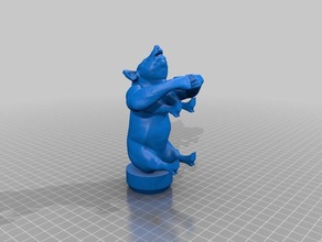 beefy pig knob other 3d print model - Mito3D