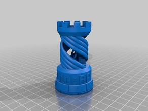 form 1+ style sample rook branded littlerp 3d printing tests 3d print model - Mito3D