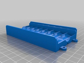 8x caja de la batería pilas aa electrónica personalizado 3d print model - Mito3D