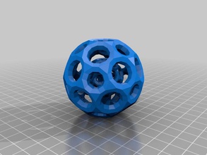Hasır örgü top ayrılmış diğer 3d geometri oyuncak 3d print model - Mito3D