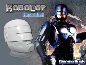 robocop head bust full split people movie 3d print model - Mito3D