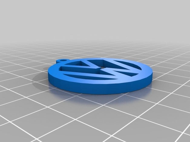 vw portachiavi i accessorio auto logo il golf gti jetta passat volkswagen 3D print model - Mito3D