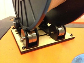reel roller plate 3d printer accessories bearing bearings filament spool holder universal 3d print model - Mito3D