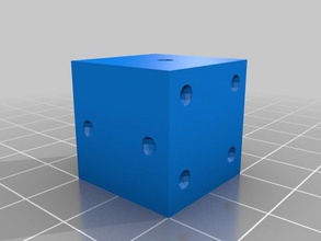 d6 try 1 3d printing dice games roleplaying tinkercad 3d print model - Mito3D