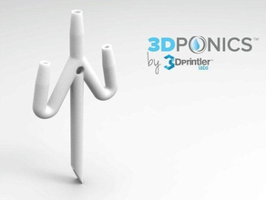 boru delik dikey bahçe 3dponics açık 3dprintler aquaponics cad diy kendi kendine yap gıda yeşil teknoloji hidrofonik kickstarter kaynak kök yükseltme kentsel 3d print model - Mito3D
