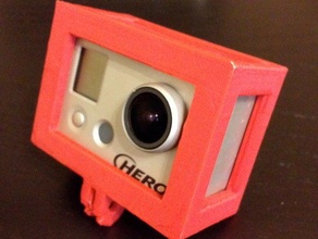 gopro hero 1 cas de la caméra fpv cadre quadricoptère 3d print model - Mito3D