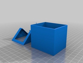 mini desk trash can office trashcan 3d print model - Mito3D