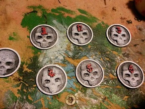 25mm warhammer 40k objective markers games 3d print model - Mito3D