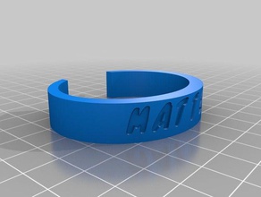 my customized bracelet matteo bracelets 3d print model - Mito3D