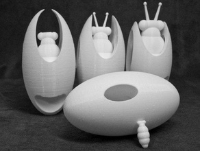 customizable alien egg creatures customizer openscad 3d print model - Mito3D