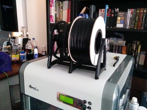 dupla de spool titular 3d a impressora os acessórios filamento 3d print model - Mito3D